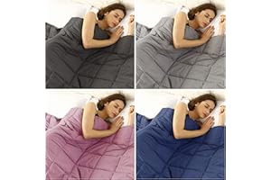 Beldora Luxury Weighted Blanket Anti-Allergy Anti-Bacterial Help Anxiety Autism Depression Stress Insomnia Mental Health Aid Sleep Therapy Adults, Kids, (Charcoal Grey, Large 150x200cm (6.8kg) 15lb)