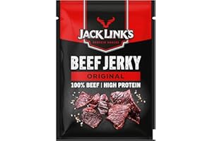 Jack Link's Beef Jerky Original - Dried beef jerky - Rich in protein - 12-pack (12 x 25g) 25g