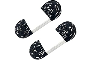 Alephnull Lacets de hockey en ligne Lacets de hockey cirés pour le patinage sur glace Anti-casse 2 paires