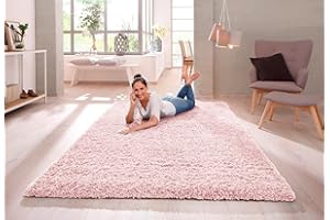 VICEROY BEDDING SHAGGY RUG 30MM / 3cm Modern Rugs Living Room Extra Large Small Medium Rectangular Size Soft Touch Thick Pile Living Room Area Rugs Non Shedding (Pink, 80cm x 150cm (3ft x 5ft))