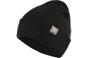 YANIKY Beanie Mütze für Herren Damen, Klassische Wintermützen Winter Warme Unisex Wintermütze Strickmütze Dehnbare Weiche Acryl Beanie Hat Vintage Einfarbig Strickmütze mit Strick Bündchen