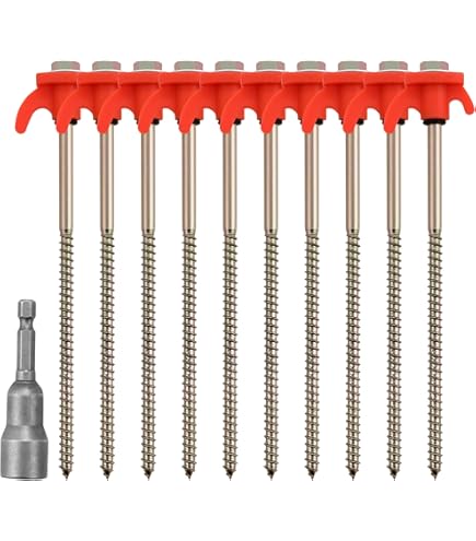 Kit De Piquets à Vis Plastique PEGGY PEG