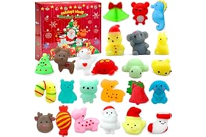 Lubibi Mochi Squishy Toys Advent Calendar 2023, 24 Days Kids Christmas Countdown Calendar for Children, Fidget Toys Squeeze Toys Sensory Toys, Christmas Xmas Gifts for Kids Boys Girls 3 4 5 6 7 8 9 10