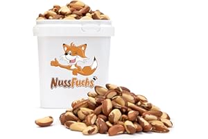 NUSSFUCHS Paranüsse ganz Paranusskerne 3kg - ohne Schale rohe Paranuss Kerne geschält - naturbelassen unbehandelt ungesalzen ungeschwefelt - 100% Natural vegan Paranuss Kerne aus Bolivien (3kg)