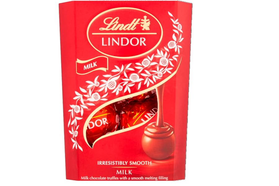Lindt Lindor Milk Chocolate Truffles – 37g – Smooth Melting Filling – Treat or Stocking Filler for Him & He