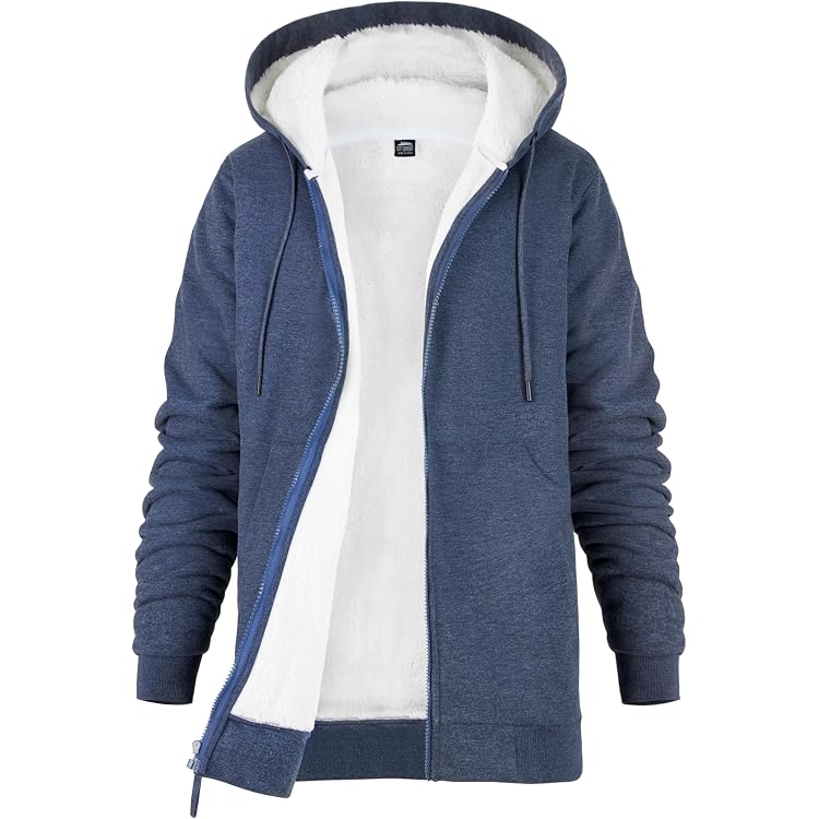 Veste Polaire Femme Avec Capuche - Manteau D'hiver Doublure Polaire, Grande Taille, Zippé