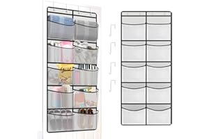 Yunyige Rangement Porte à Suspendre,Rangement Suspendu,Organisateur de Portess avec 10 Poches en Filet,Organisateur Porte Utilisé pour Organisateur Vetement Semaine