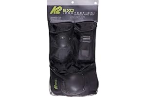 ‎K2 K2 Skates Unisex – Erwachsene Schonerset Exo Adult Pad Set — black - grey - green — 30E1230