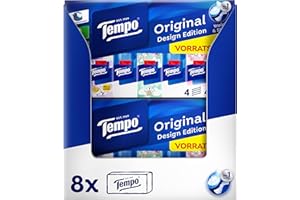 ‎TEMPO Tempo Taschentuch Taschentuch Original 42x8 Packungen (42x8x10 Tücher), Großpackung, 830318