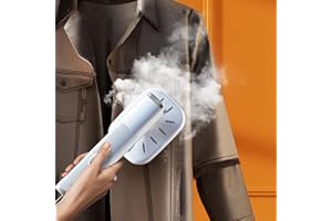 SUNNYMI LIFE Portable Handheld Mini Ironing Machine, 180°Rotatable Handheld Steam Iron, Foldable Travel Garment Steamer, Professional Micro Steam Iron for Fabric Clothes,Good for Home and Travel