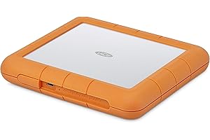 LaCie Rugged Raid Shuttle 8TB, Hard disk esterno portatile, per Mac & PC, USB-C, Resistente a Cadute, 1 Mesi Adobe CC All Apps, Data Rescue Service (STHT800800)