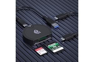 BAWANFA PRO CFexpress Czytnik kart typu B, czytnik kart SD UHS-II, podwójne gniazdo USB 3.2 Gen 2 10 Gpbs adapter do karty CFexpress typu B / SD 4.0 UHS-II karta pamięci