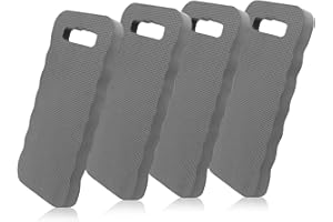 JSUOEO Garden Kneeling Pad, 4 PCS Waterproof Thick Gardening Kneeler Pads Multi-Functional Non-Slip Kneeling Mat for Gardeners Baby Bath Yoga Praying Exercise (Grey)