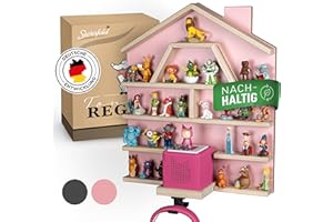 STERNFELD Magnetisches Tonie Regal für Toniebox & Tonies Hörfiguren - Vormontiertes [60x50cm] - Nachhaltiges Tonies Regal Kinderzimmer mit abgerundeten Ecken