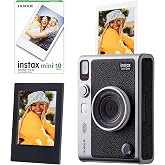 Instax Mini Evo Siyah Fotoğraf Makinesi 10lu Film ve &Ccedil;er&ccedil;eve