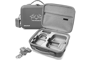 SENLINLIN Etui do DJI Mini 4K, Mini 2 SE i Mini 2 – Wodoodporna i odporna na wstrząsy torba z paskiem na ramię – Szara (Tylko torba)