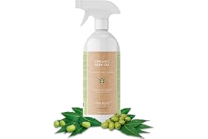 NAUKUA 1L Huile de Neem Biologique - Plantes et Fleurs - 100% Naturel - Protection et Défense de tous les types de Parasites, d'Insectes et de Maladies - Intérieur et Extérieur - Spray Prêt à l'Emploi