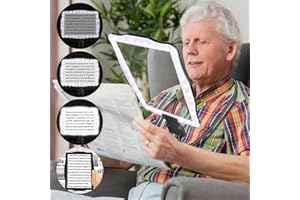 NZQXJXZ 5 x lupa bez użycia rąk ze światłem, duże szkła powiększające do czytania, pełna lupa na stronie książki, elastyczna lupa z gęsią szyją, do naprawy szyi, szycia, słabowidzących osób starszych