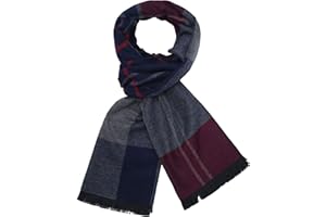 soul young Grandi Scozzese Sciarpa Uomo Inverno - Tartan Plaid Oversize Morbida Scialle con un Regalo