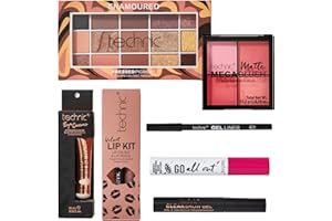 Technic Enamoured Full Face Cosmetic 8 Piece Gift Set - Full Size Products for Eyes, Face & Lips - Perfect for Makeup Lovers - Vegan & Cruelty Free
