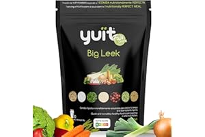 YUÏT - Substitut de repas - Shake protéiné - 35g de protéines en poudre + Probiotiques - Aliment 100% naturel - Shake diététique rassasiant - Supplément vitamines, minéraux - 1kg Légumes (Big Leek)