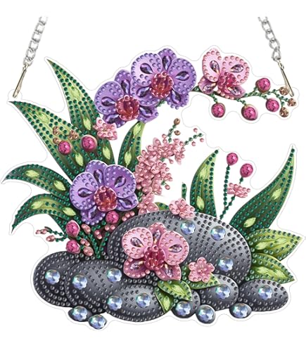 Diamond painting sleutelhanger olifant DIY hobby