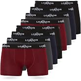 FM London Pack of 4/8 Men's Boxer Shorts, Elastic Waist, Soft