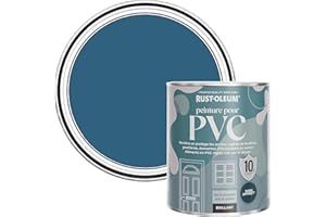 Rust-Oleum Peinture Bleue pour Portes & Fenêtres en PVC, Finition Brillante - Cobalt 750ml