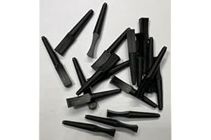 DEXIERP Bouchon d'insertion Conique nervuré de Force de Protection pour Ouverture de Bouteille de Tube de Filetage de Trou d'identification de 3/16 "7/32" (Paquet de 25) en Caoutchouc réutilisable