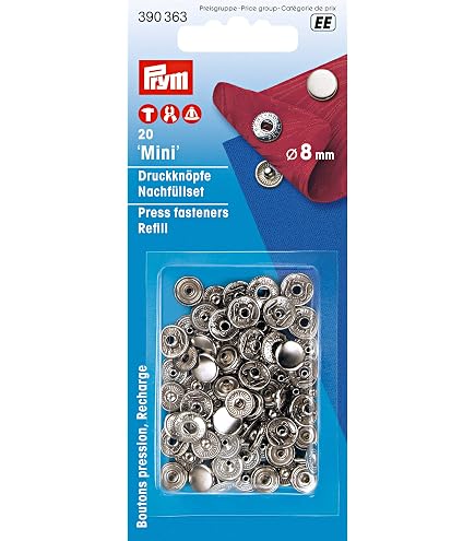 Tryckknapp/Press fasteners  jersey Prym | s Syateljé