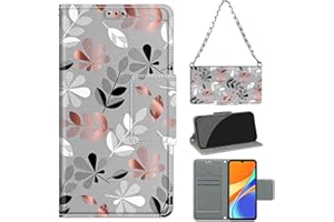 Betunistoy Funda Compatible con Xiaomi Redmi 9C / 10A, Funda Movil Carcasa PU Cuero con Ranura para Tarjeta, Cierre Magnético, Función de Soporte para Redmi 9C / Redmi 10A,Cuerda Colgante Collar
