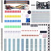 ELEGOO Electronic Component Kit Compatible with Arduino IDE | with Prototype Board, Resistors, Leds, Capacitors, Potentiomete