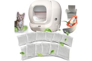 PurifyLogix 12 Pack Odor Eliminator for PuraMax Self-Cleaning Cat Litter Box, Natural Activated Charcoal Filters Refills, Cat Toilet Odor Control Replacement for Automatic Litter Box