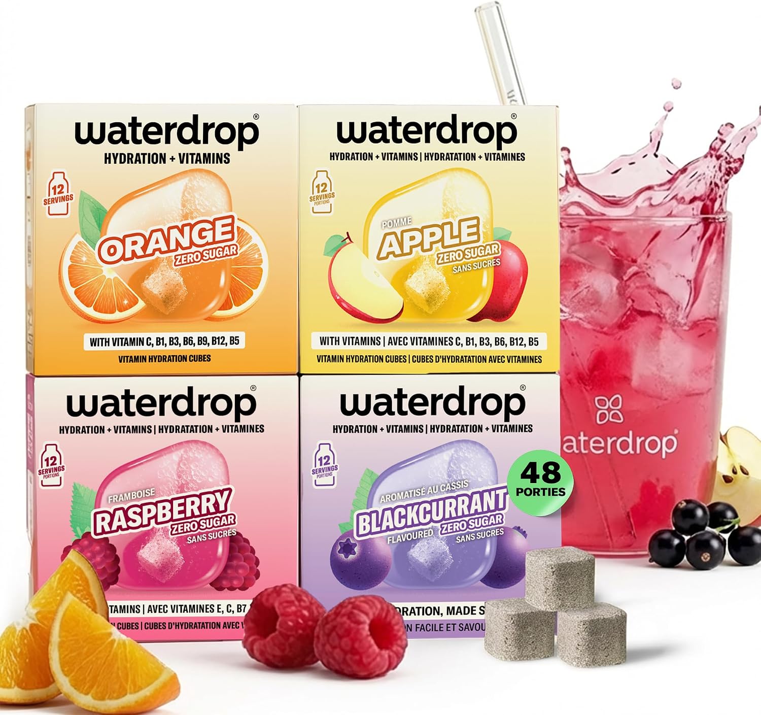 Faut-il Acheter le waterdrop Fruit Collectie - 48 Cubes Suikervr (Sélection) ? Notre Avis