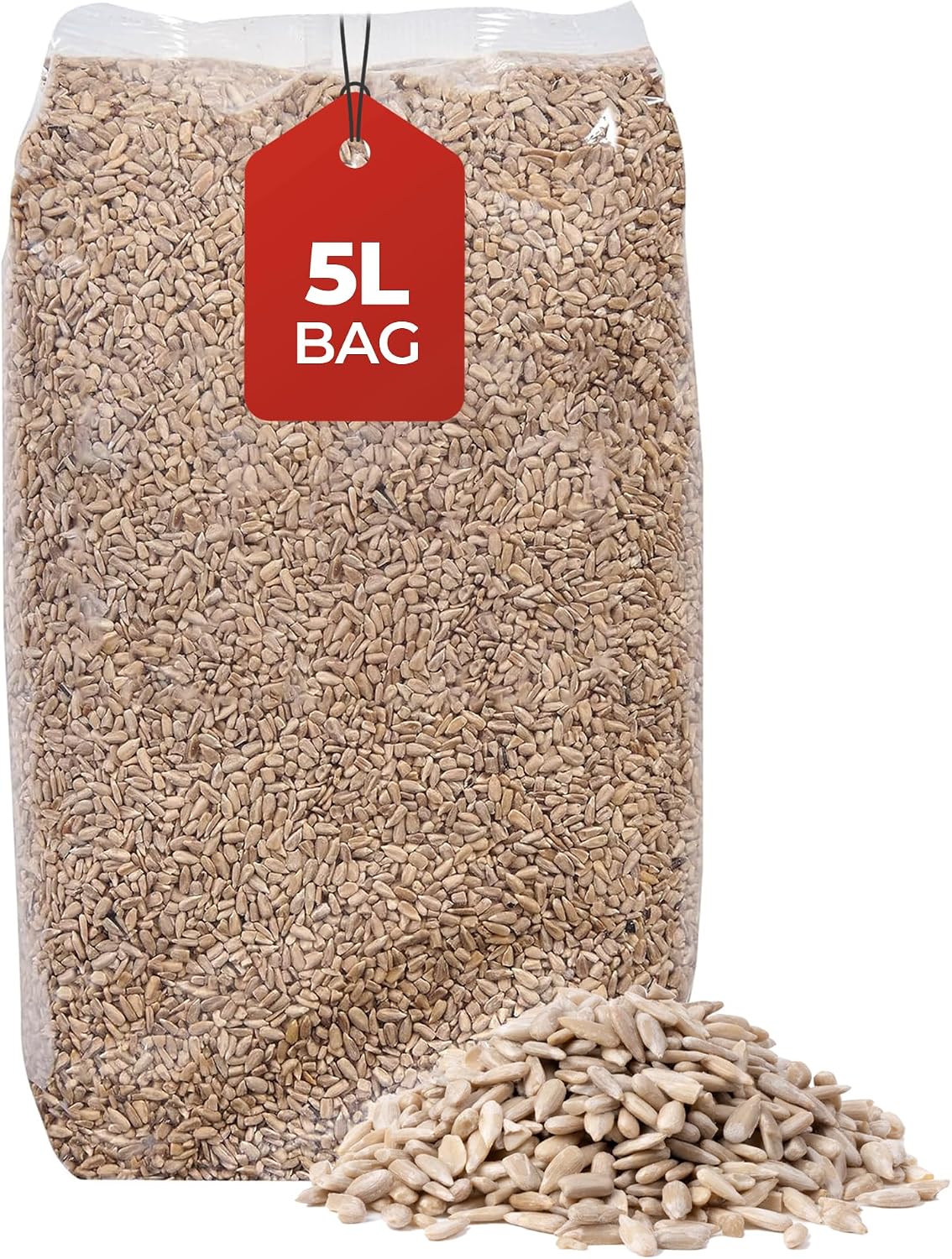 Beewarm 5L Bag, Sunflower Hearts, Bird Seed, Bird Food, Sunflower Seeds, Sunflower Hearts Bird Food, Wild Bird Food, Bird Feed, Bird Seeds for Small Garden Birds, Sunflower Seeds Birds, Birdseed