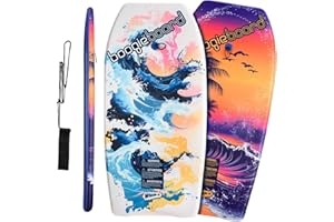 Wham-O Bodyboard - Juego de 2 Tablas de natación para Playa y Piscina, Tabla de Surf Ligera para niños, 94 x 46 x 10 cm, Revestimiento de Fibra de Fibra con núcleo de Phuzion, Incluye Correa para un