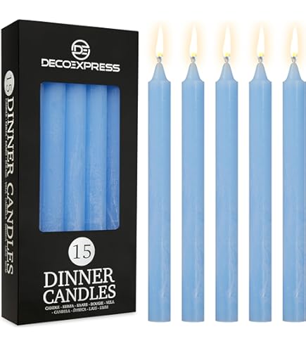 Candele Lunghe Per Candelabri - Confezione Da 6 Pezzi, Durata 8 Ore, Non Profumate - Foto 5