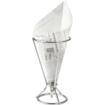 Cône en papier pour cornet à glace modèle kraft 15.2 cm x 14° - carton