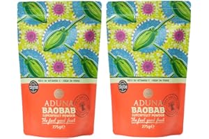 Aduna 100% Organic Baobab Superfruit Powder 275g (2 Pack) (2 Pack)