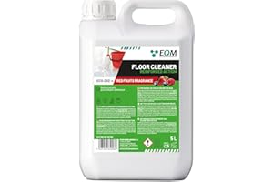 EQM SOLUCIONES QUIMICAS EQM - ECO-202 - Nettoyant Sol Multi Surface - Action renforcée pour un plus de nettoyage - 5L - Haut pouvoir dégraissant et désodorisant - Parfum fruits rouges