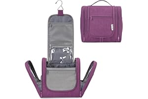 Narwey Kosmetyczki Kosmetyczka podróżna Duża wisząca Kosmetyczka Kosmetyczka Organizator Zestaw toaletowy Torba na makijaż Mężczyzna Kobieta, Fioletowy, Kosmetyczki