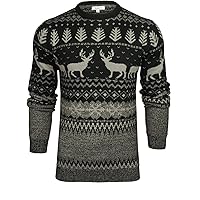 Xact Men's Nordic 'Reindeer' Xmas/Christmas Jumper