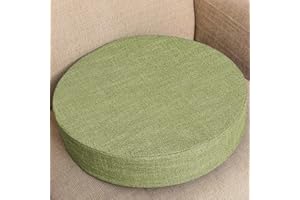 EN AyuL Cojín de asiento de silla de 40/45/50 cm, cojín de asiento de silla de 3/5/8 cm de grosor, cojín redondo suave para interiores y exteriores, comedor, cocina, oficinas