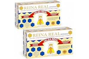 GENÉRICO Robis Reina Real Defensas Jalea Real - Pack Ahorro 2 x 20 Ampollas - Complemento Alimenticio con Jalea Real, Propóleo, Equinácea y Vitamina C - Para Reforzar el Sistema Inmunitario y Recuperar Energía