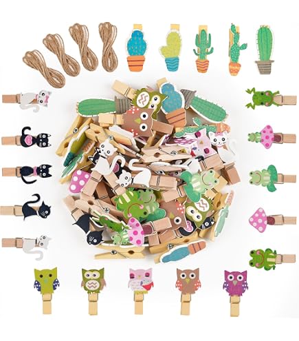150 Pinzas De Madera De Colores - 15 Tonos Surtidos, 2.5 Cm, Con Muelles Resistentes, Para Manualidades Y Fotos