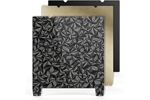 OUYZGIA Ender 5 S1 PEI Build Plate PEO+PEI with Location Hole Magnetic Removable Spring Steel Texture Surface 235x235mm Print Bed Platform for Ender 3/3 V2/3 Pro/3 Neo/3V2 Neo/3 S1/3 S1 Pro