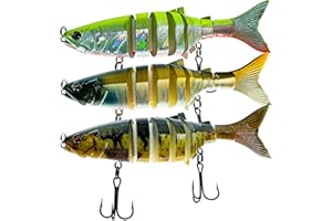 KRAKEN FISHING Pack Leurre pour la pêche du carnassier Efficace et REDOUTABLE [+ DE Haute QUALITÉ] Poisson Nageur, pour la Peche du Brochet, Sandre, Silure, Black Bass, Perche en Spinning ou en Casting