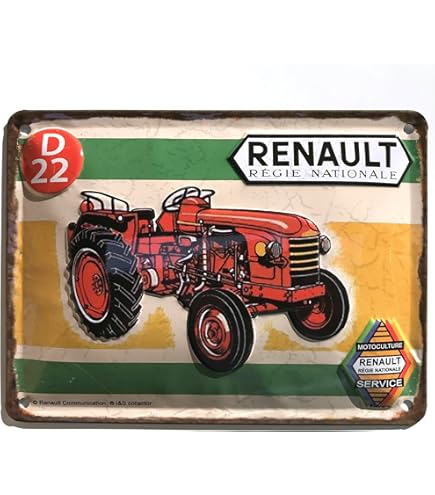Plaque Métal Publicitaire Bombée Relief 20 X 30 Cm : R8 / Alpine