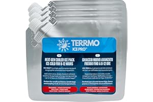 TERRMO Ice Pro™ Premium Ice Packs for Cool Box & Lunch Bag | Long-Lasting Freezer Blocks up to 24–72h | Reusable Ice Chest Cold Packs, Cooler Blocks, Gel Ice Pack for Coolers | Large & Small 1–4 Packs