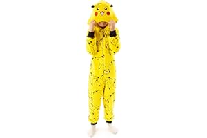 Pokemon Onesie Boys Pikachu Yellow 3D uszy dla dzieci wszystko w jednym piżamy p